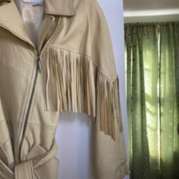 Leather Jacket with Fringe - Picture 4 of 8